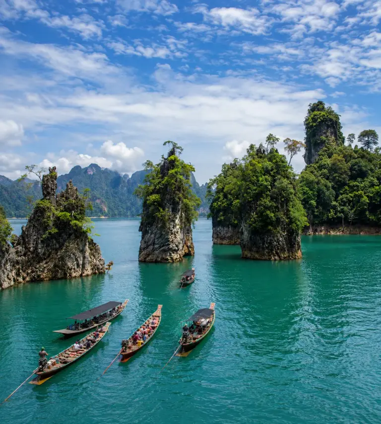 Khao Sok och Cheow Lan för transfer till Ratchaprapha Pier