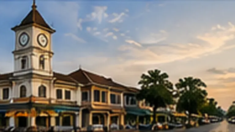 Trang Town и пейзаж юга Таиланда